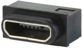 UJ2-MIBH-4-SMT-TR-67, USB Connectors USB Jack 2.0 MicroB 5pin HZ SMT IP67
