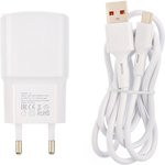 Блок питания (сетевой адаптер) VIXION L5m 1xUSB, 2.1A с кабелем micro USB 1м (белый)