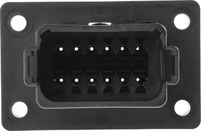 DT0412PA-CL06, Корпус Автомобильного Разъема, тонкие стенки, черный, Серия DT, Гнездо, 12 вывод(-ов) DT0412PA-CL06, Корпус Автомобильного Разъема, тонкие стенки, черный, Серия DT, Гнездо, 12 вывод(-ов)