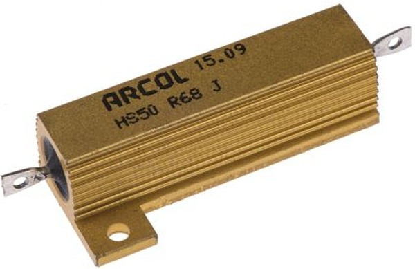 HS50 R68 J, 680m 50W Wire Wound Chassis Mount Resistor HS50 R68 J ±5%