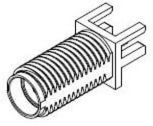 73251-2123, RF Connectors / Coaxial Connectors SMA JACK EDGE MNT 50Ohmss .062 BOARD