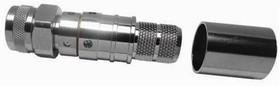 EZ-500-TM-X, RF Connectors / Coaxial Connectors TNC-male (plug) crimp connector, non-solder pin, no braid trim