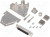 DCRP25-DBS-CF65, Разъем D-Sub; PIN: 25; вилка; "мама"; пайка; на провод; черный