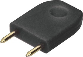 D3087-98, Circuit Board Hardware - PCB SHORTING LINK PLUG BLACK INSULATED
