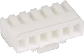 1-1123722-6 (VHR-6N), Корпус разъема розетка 6 pin шаг 3.96мм без контактов