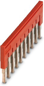 Перемычка FBS 10-6 на 10 полюсов, для клемм 6,2mm, 32A, красная Перемычка FBS 10-6 на 10 полюсов, для клемм 6,2mm, 32A, красная