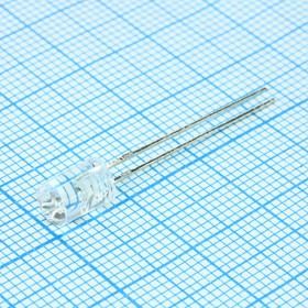 FYL-5043SUYC1G, Светодиод 5мм/желтый/588нм/400мкд/ прозрачный/90°/цилиндр