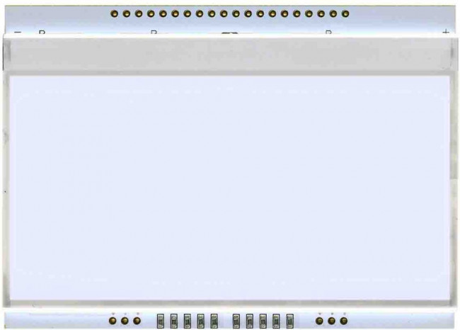 EA LED66x40-W, White Display Backlight, LED 66 x 40mm