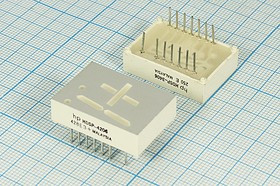 Светодиодный дисплей желтый, высота знака 18,9мм, сила света 3400мкд, HDSP-4206; №5503 Y СД дисплей+1 \18,9\жел\\ 3400\HDSP-4206