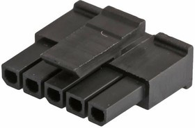 43645-0510, Headers &amp; Wire Housings MicroFit Recep HSG SR 5Ckt GW Blk
