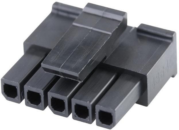 43645-0510, Headers &amp; Wire Housings MicroFit Recep HSG SR 5Ckt GW Blk