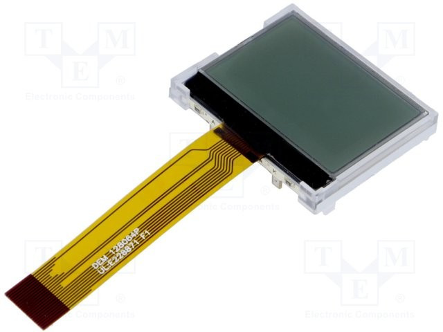 DEM 128064PFGH-PW, Дисплей ЖКД, графический, FSTN Positive, 128x64, LED, PIN 20, 1,3" DEM 128064PFGH-PW, Дисплей ЖКД, графический, FSTN Positive, 128x64, LED, PIN 20, 1,3"
