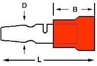 19034-0005, Terminals SNAP PLUG RECPT 18-22 AWG MALE