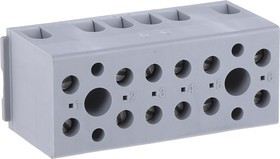 2703198, UK Series G 5/ 6-EX Non-Fused Terminal Block, 6-Way, 30A, 24 12 AWG Wire, Screw Down