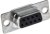 MHDM9SS, MHDM 9 Way Cable Mount D-sub Connector Socket, 2.77mm Pitch