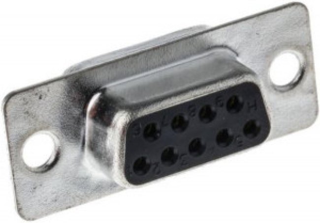 MHDM9SS, MHDM 9 Way Cable Mount D-sub Connector Socket, 2.77mm Pitch