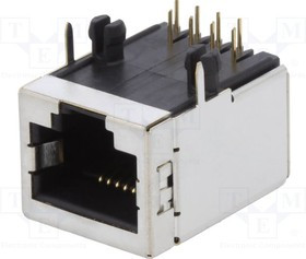 95672-001LF, Гнездо; RJ45; PIN: 8; Кат: 5; экранированный; позолота; Конф: 8p8c
