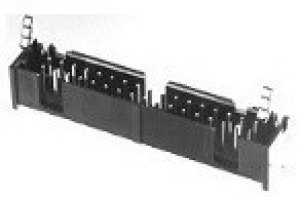 3-1761608-4, Conn Shrouded Header HDR 44 POS 2.54mm Solder ST Thru-Hole Tube
