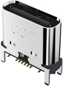 USB4145-03-0170-C, USB CONN, 2.0 TYPE C, RCPT, 16POS