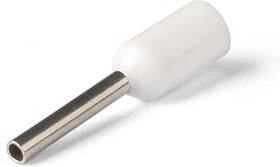 НШВИ 0.5-8, Наконечник штыревой втулочный изолированный белый 0.5мм²