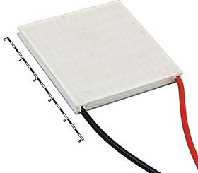 Модуль Пельтье 40x40x4, напряжение 12В, ток 6А, 51Вт, TEC1-12706