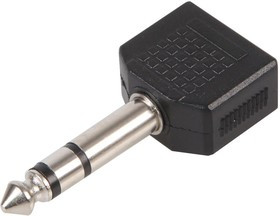 PSG08627, Переходник разъема, Стерео - 3.5мм, 2 вывод(-ов), Гнездо, Стерео - 6.35мм, 1 вывод(-ов), Штекер