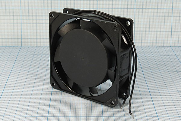 Вентилятор 80x80x25, напряжение 220В, ток 0,07А, выводы 2L, подшипник скольжения, FSY8025HA2SL