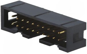 ASLG20G, Гнездо, IDC, "папа", PIN: 20, прямой, THT, 2,54мм, Конф: 2x10