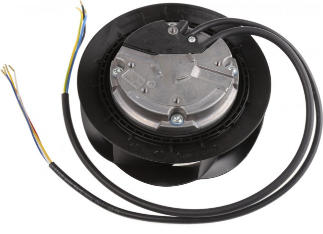 R3G133-RA01-03, RadiCal Series Centrifugal Fan, 230 V ac, 280m³/h, AC Operation, 133 (Dia.) x 65mm R3G133-RA01-03, RadiCal Series Centrifugal Fan, 230 V ac, 280m³/h, AC Operation, 133 (Dia.) x 65mm