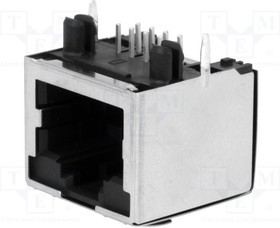 RJHSE5380, Modular Jack - Right Angle, Input Output Connectors 8P8C, RA, Shield, Without LEDs