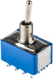 5666A, Toggle Switches 4PDT 6A 125V 10.5mm On-On