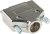 DTPK15-K, MHDTPK Series ABS D Sub Backshell, 15 Way, Strain Relief