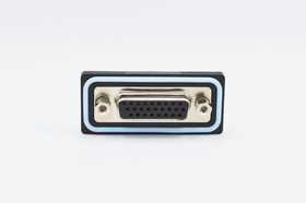 HDF-S26-203L011, HDF 26 Way Solder D-sub Connector Socket, 2.29mm Pitch, with 4-40 Screw Locks HDF-S26-203L011, HDF 26 Way Solder D-sub Connector Socket, 2.29mm Pitch, with 4-40 Screw Locks