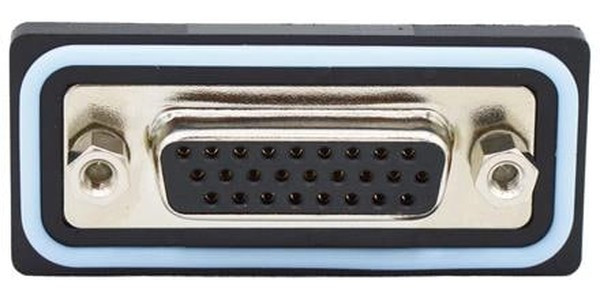 HDF-S26-203L011, HDF 26 Way Solder D-sub Connector Socket, 2.29mm Pitch, with 4-40 Screw Locks HDF-S26-203L011, HDF 26 Way Solder D-sub Connector Socket, 2.29mm Pitch, with 4-40 Screw Locks