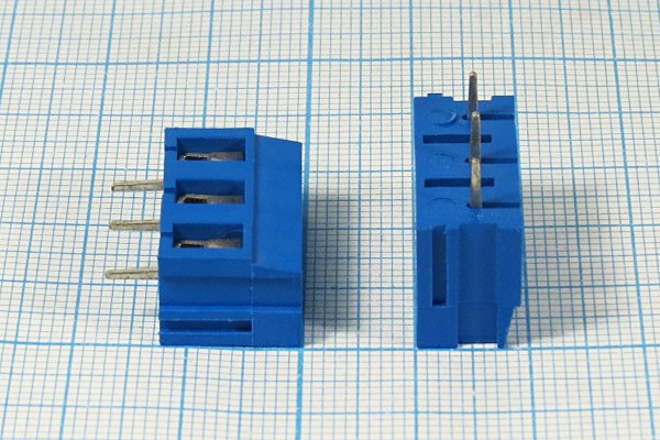 Клеммник наборный, 3 контакта, шаг 7.5мм, на плату угловой, 360-031-12; №2721 клеммн наборный \\3P7,5 \плат угл\\ 360-031-12