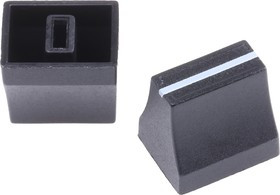 05 LK121 04, Black Potentiometer Knob, 05 LK121 04