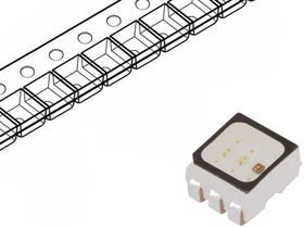 ASMT-YTB2-0BB02, Standard LEDs - SMD RGB Full Color