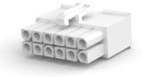 770581-1, 4.14mm 2x6P 6 2 4.14mm Yes P=4.14mm Rectangular Connectors Housings