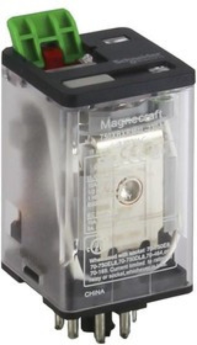 750XBXRM4L-24A, General Purpose Relays OCTAL PIN RELAY DPDT 10A@250VAC