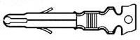 350699-7, Pin &amp; Socket Connectors SPLIT PIN CONTACT 24-18 AWG