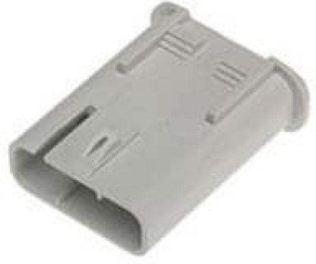 201840-0031, Heavy Duty Power Connectors MultiCat Inline Plg Hsg 3Ckt Key B Gry