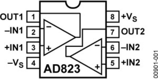 AD823ARZ, Precision Amplifiers DUAL FET R-TO-R 16MHZ AMP AD823ARZ, Precision Amplifiers DUAL FET R-TO-R 16MHZ AMP