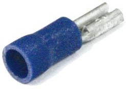 Клемма розетка, 2,8x0,8, обжимная, синяя