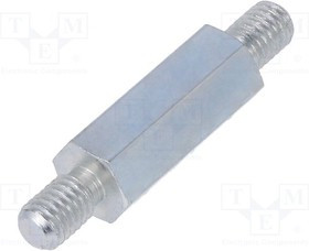 TMM-M5X20/DR428, Дистанцирующая стойка с резьбой, 20мм, Внешн.резьба: M5, сталь