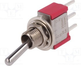 7101SYCQE, Toggle Switches ON-ON SPDT PC MNT