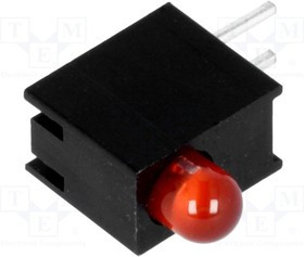 H30E-1SD, LED; в корпусе; красный; 3мм; Кол-во диод: 1; 20мА; 80°; 1,5?2,4В