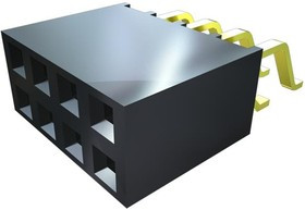 SMH-108-02-L-S, Headers &amp; Wire Housings .100" Horizontal Surface Mount Socket Strip