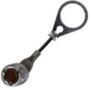 RFI155-13-D4, RF Connector Accessories TRS JK RFI Cap w/ 3" SS Lanyard RFI155-13-D4, RF Connector Accessories TRS JK RFI Cap w/ 3" SS Lanyard