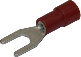 Вилочный изолированный наконечник KL-V-001503 с ПВХ манжетой М3 Красный упаковка=100 шт. 11T1503