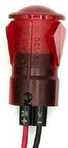 654-1103-103F, LED Panel Mount Indicators 0.5in FLT SNAP RD 12VDC W/LEADS